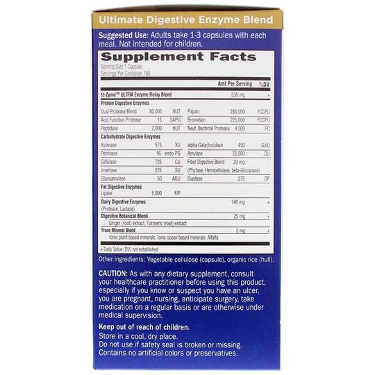Omega-Zyme Ultra Digestive Enzyme Blend, GOL